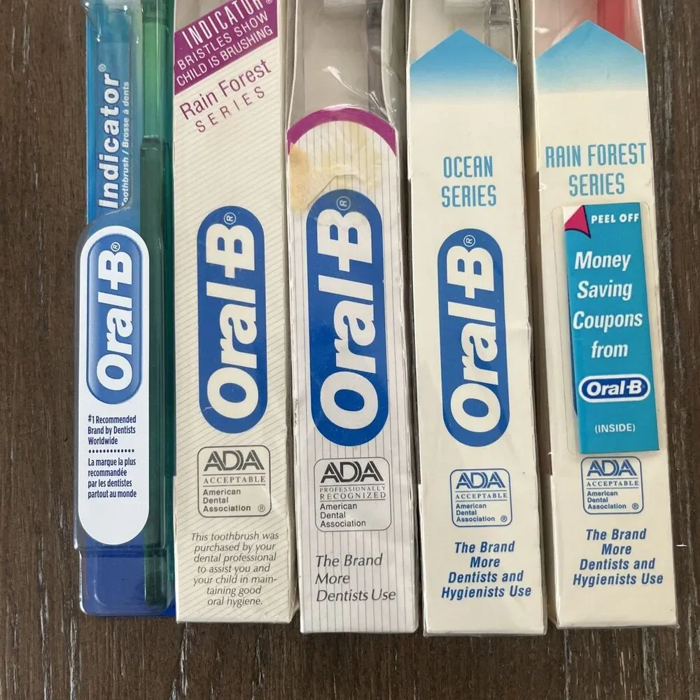 5 VTG Oral-B 20 Child Soft Straight Toothbrushes Dental Indicator - TEACH KIDS